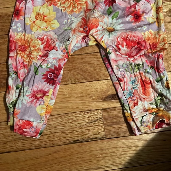 Posh peanut nala smocked spaghetti jumpsuit with snaps - Picture 2 of 4